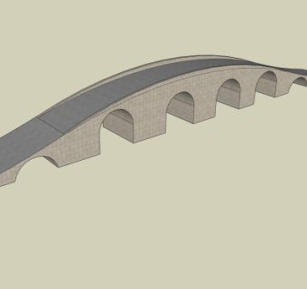 现代大桥免费su模型