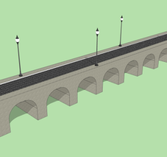 现代大桥免费su模型