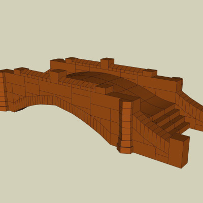 现代拱桥su模型
