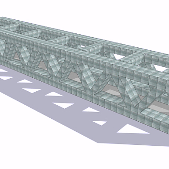 现代公路大桥免费su模型