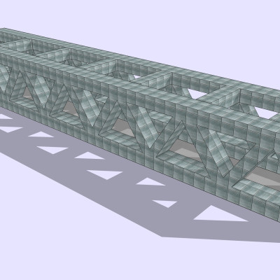 现代公路大桥su模型