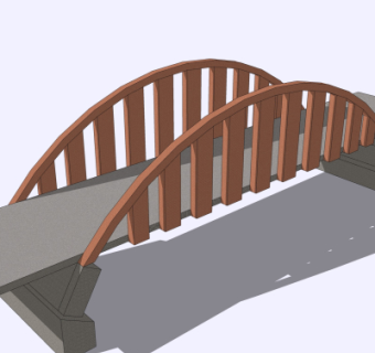 现代大桥免费su模型
