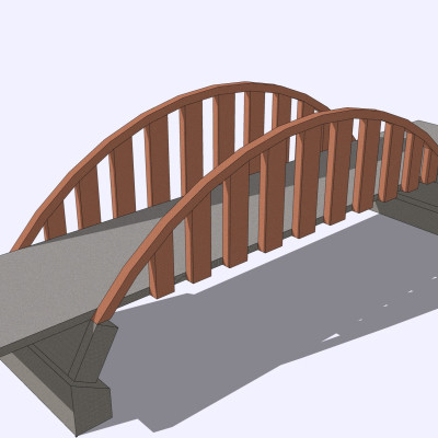 现代大桥su模型