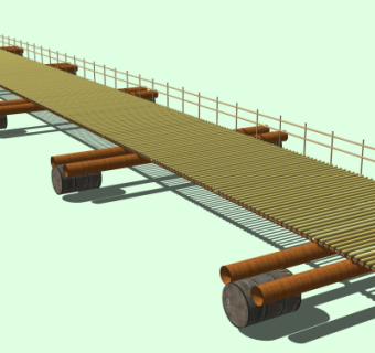 现代大桥免费su模型