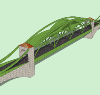 现代大桥免费su模型