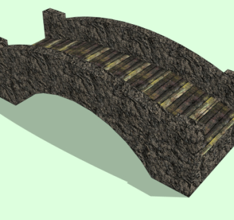 自然风石桥免费su模型