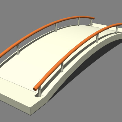现代拱桥su模型