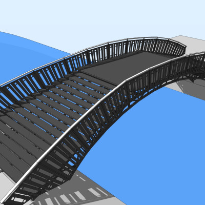 现代拱桥su模型