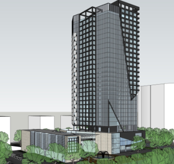 现代办公楼su模型