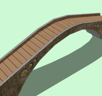 自然风石桥免费su模型
