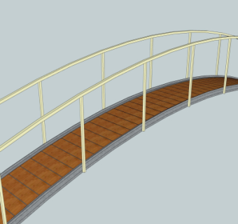 现代大桥免费su模型