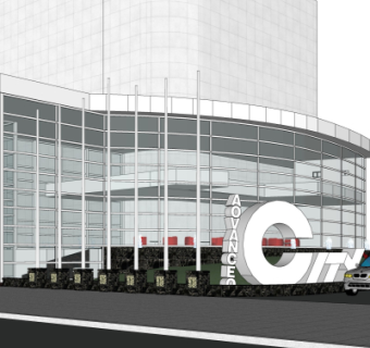 现代办公楼su模型