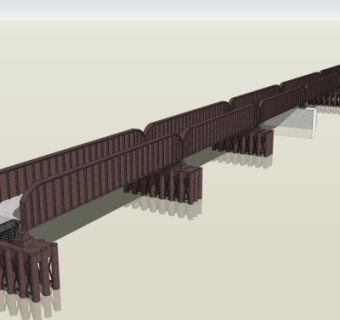 现代大桥免费su模型