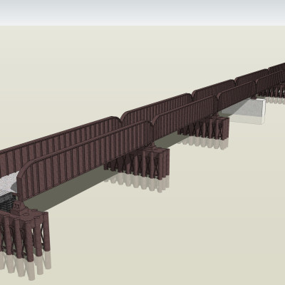 现代大桥su模型