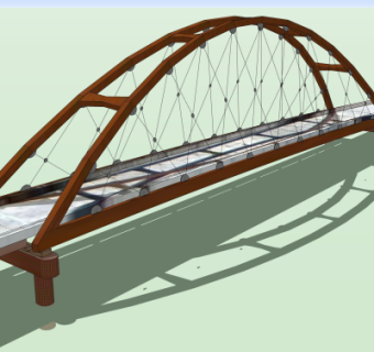 现代大桥免费su模型