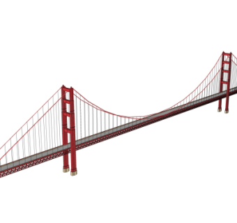 现代大桥免费su模型
