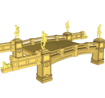 新古典桥免费su模型