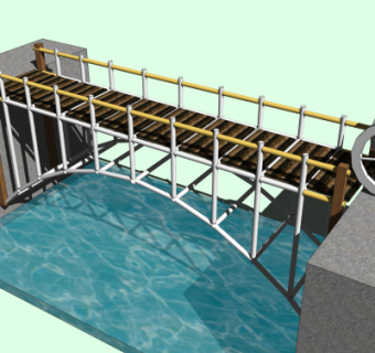 现代大桥免费su模型