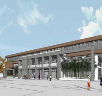 现代办公楼su模型