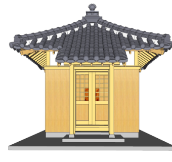 日式神社su模型