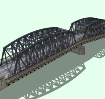 现代大桥免费su模型
