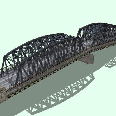 现代大桥su模型