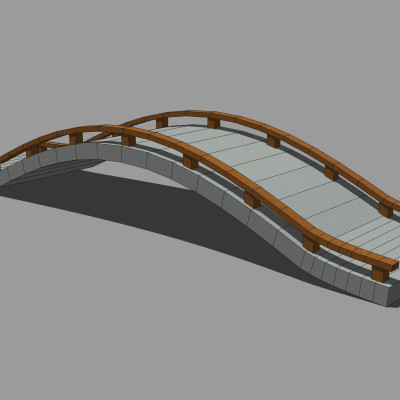 现代拱桥su模型