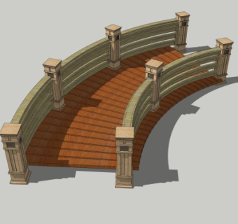 新古典石桥免费su模型
