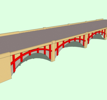 现代大桥免费su模型