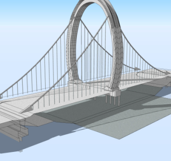 现代大桥免费su模型