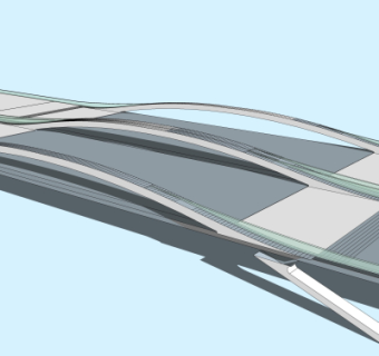 现代大桥免费su模型