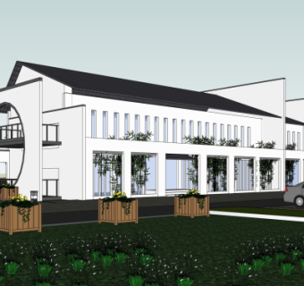 新中式酒店su模型