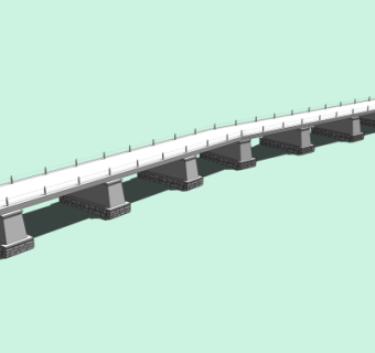 自然风石桥免费su模型