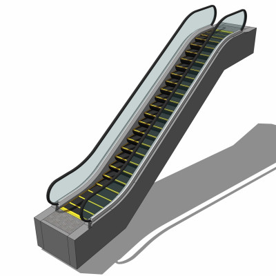 现代扶手电梯su模型