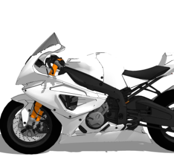 现代摩托车su模型