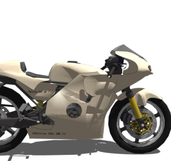 现代摩托车su模型