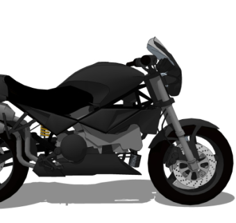 现代摩托车su模型