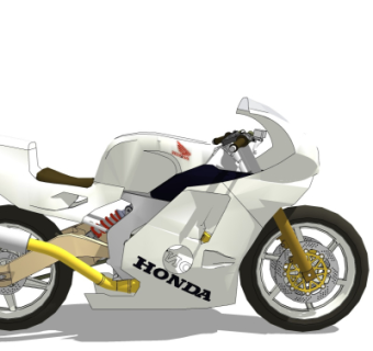 现代摩托车su模型