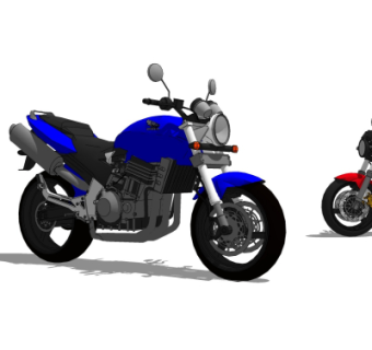 现代摩托车su模型