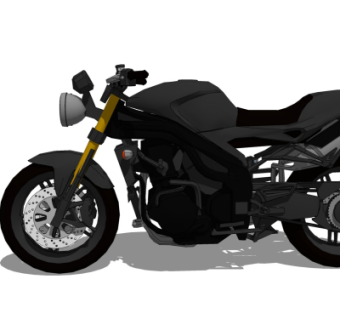 现代摩托车su模型