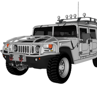 现代汽车su模型