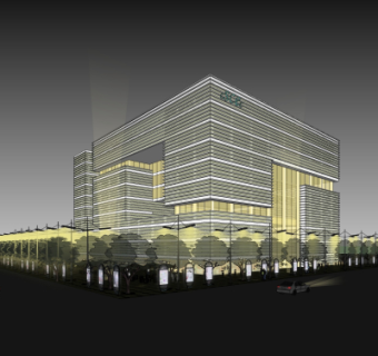 现代办公楼su模型