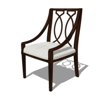 简欧单椅su模型
