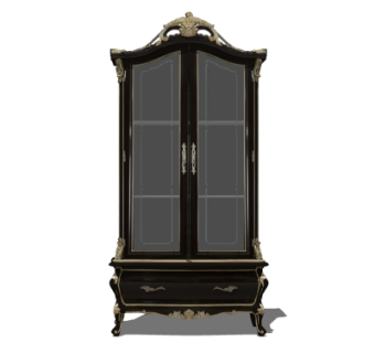 欧式衣柜su模型