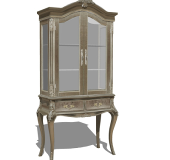 欧式装饰柜su模型