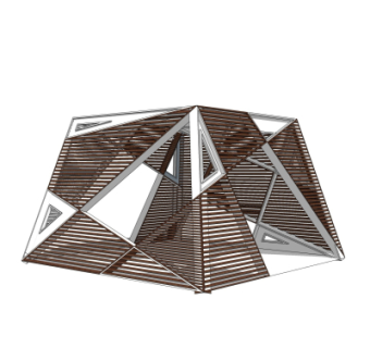 现代金属框架免费su模型