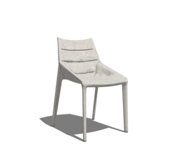 北欧布艺单椅su模型