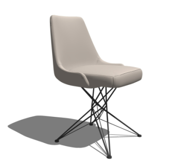 现代单椅su模型