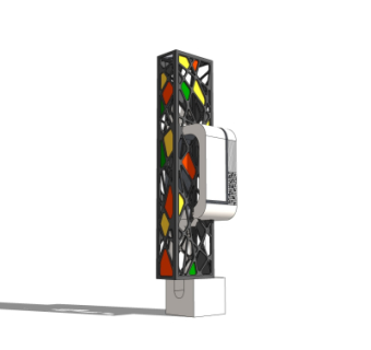 现代指示牌su模型
