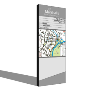 现代指示牌su模型